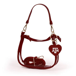 Texas A&M Aggies Clear Clara Purse with Heart Charm