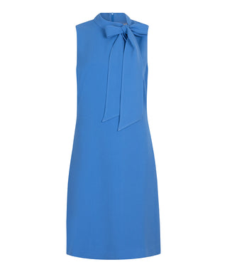 Sleeveless Dress Bow Neck