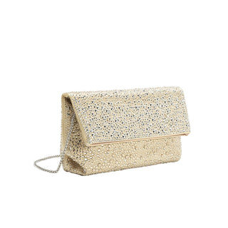 Fayth Gold Rhinestone Wristlet