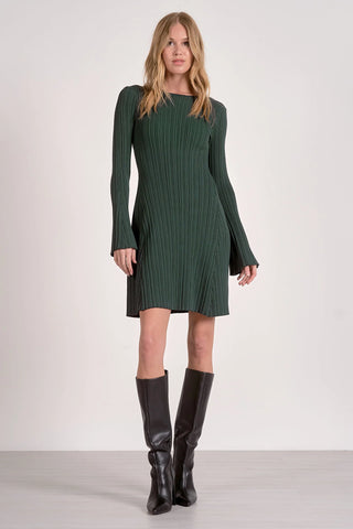 Long Sleeve Crew Neck Dress