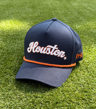 Hometown Navy | Navy with Orange Rope Premium Pre-Curved Snapback