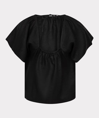 Blouse Back Detail Linen