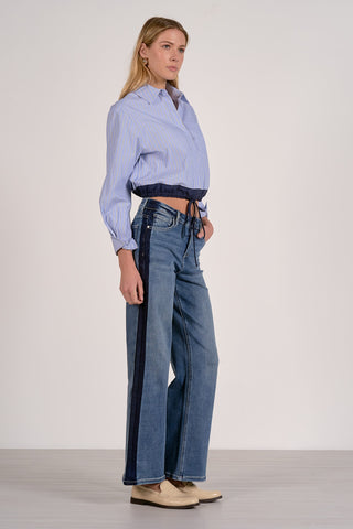 Button Down Top with Tie Waist