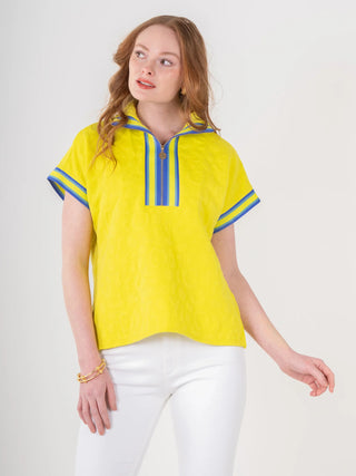 Poppy Pullover-Key Lime Cheetah