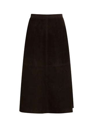 The Tavi Vegan Suede Skirt