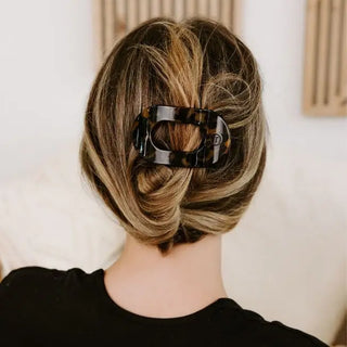 Round Flat Hair Clip | Small | Tortoise