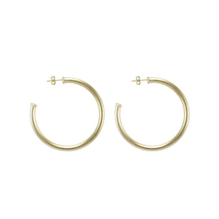 Petite Everybody's Favorite Hoops Brushed Gold