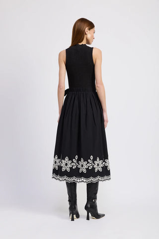 Isidora Mixed Media Midi Dress