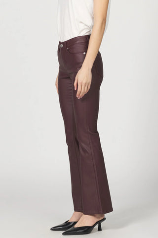 Jaxtyn Bootcut Pant Oxblood Coated