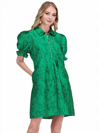 Front Zip Darts Dress