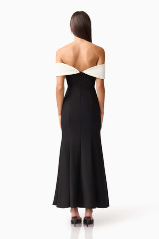 Ruby Off The Shoulder Gown in Black