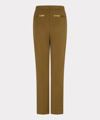 Olive Trousers Wide Modal