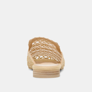 Kirt Flats Lt Natural Cross Hatch Raffia