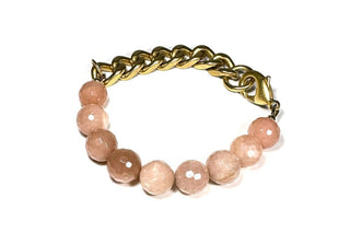 Remix: Peach Moonstone Bracelet