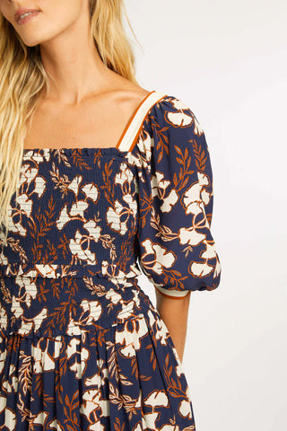 Oceane Ginko Block Print Dress