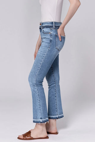 Jeanne Mid Rise Cropped Flare Jeans Savannah