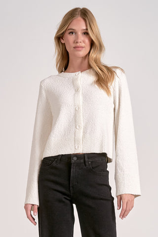 Sweater Cardigan Flare Sleeves