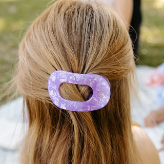 Flat Round Hair Clip | Small