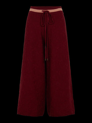 Teddy Crop Trouser Merlot