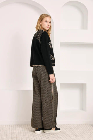 Jacquard Pleated Trousers