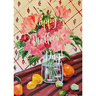 Happy Mother's Day Peonies Greeting Card