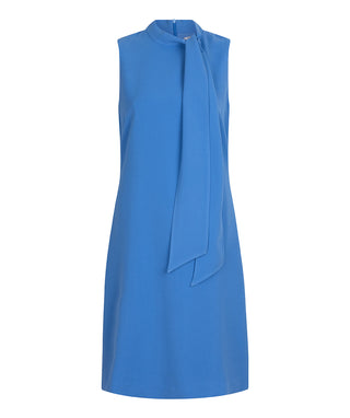 Sleeveless Dress Bow Neck
