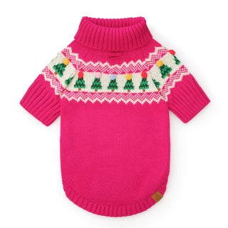 Merry and Bright Fair Isle Dog Sweater