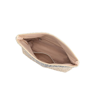 Fayth Gold Rhinestone Wristlet