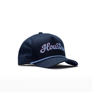 Hometown Sky Blue| Navy with Sky Blue Rope Premium Pre-Curved Snapback Standard