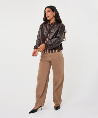 Short Jacket PU Crinkle