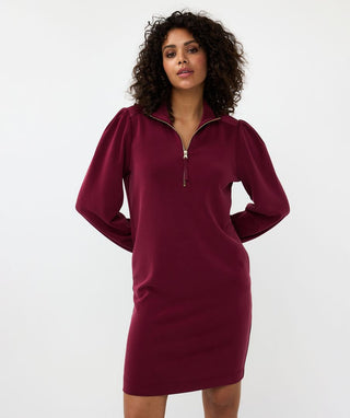 Front zip modal dress
