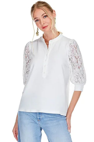 Lace Sleeve Top