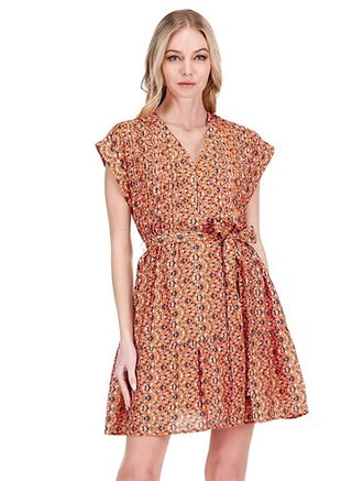Pin Tuck Edged Dress