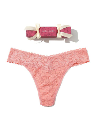 Holiday Cracker Original Rise Thong - Ballet Pink