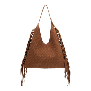 Brynlee Tan Vegan Suede Tote Bag