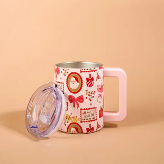 14 oz Insulated Mug-Mistletoe Magic