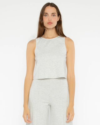 Heather Grey Ponte Knit Tank Top