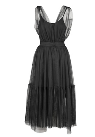 Sheer Ruffle Tulle Dress