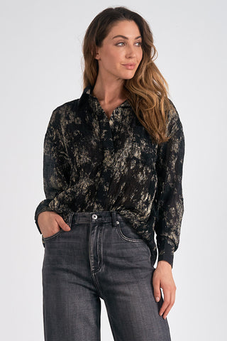 Long Sleeve Button Top
