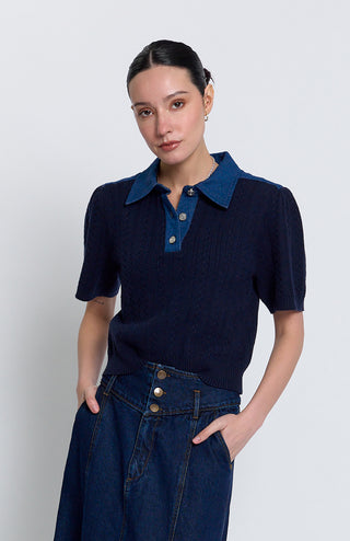 Nash Puff Sleeve With Denim