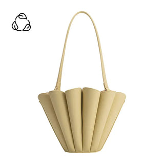 Shellie Yellow Recycled Vegan Leather Shoulder Bag