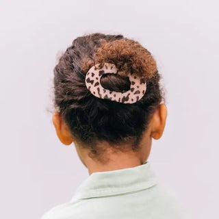 Round Flat Hair Clip | Small | Blonde Tortoise