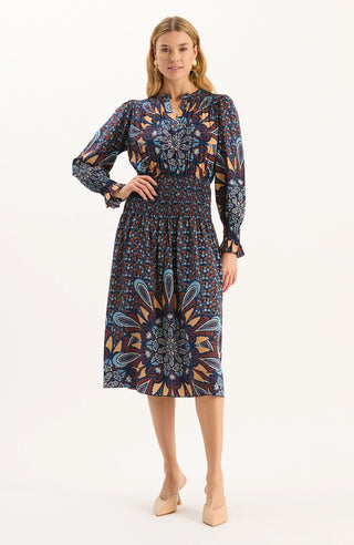 Posie Silk Sunflower Burst Dress