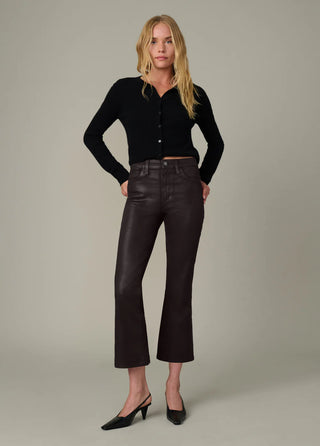 The Callie Cropped Bootcut Coated
