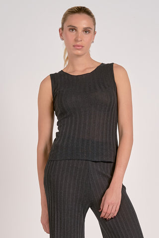 Crewneck Sleeveless Tank Top