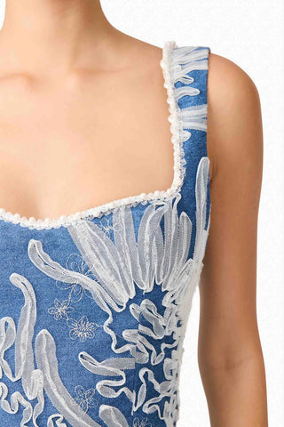 Anneliese Embroidered Mini Dress