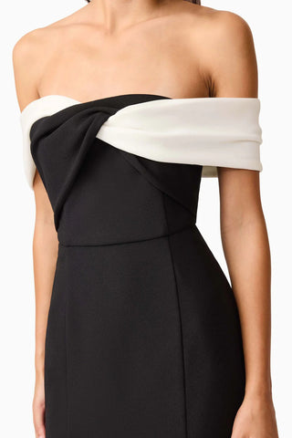 Ruby Off The Shoulder Gown in Black