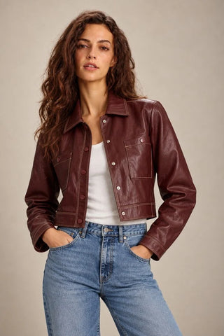 Hazel Topstitched Jacket