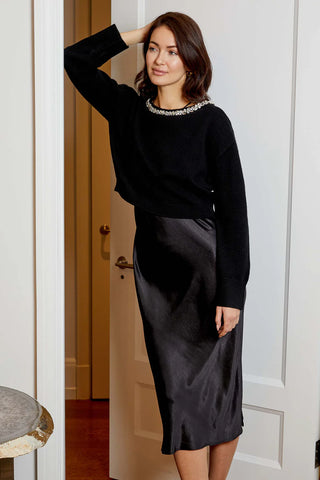Bel Sweater Dress Combo Black / XS Bel Sweater Dress Combo Black / XS