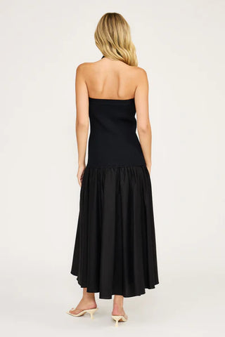 Arella Mixed Media Halter Dress
